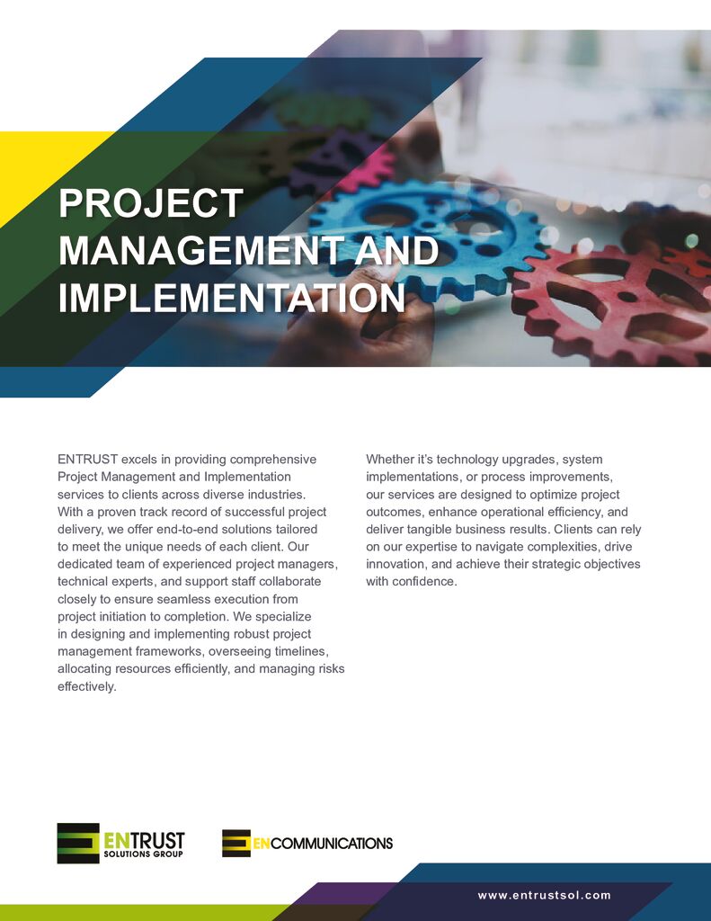 PROJECT MANAGEMENT AND IMPLEMENTATION